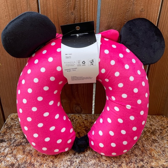 Disney Minnie Mouse Polkadot Neck Pillow - Picture 3 of 7
